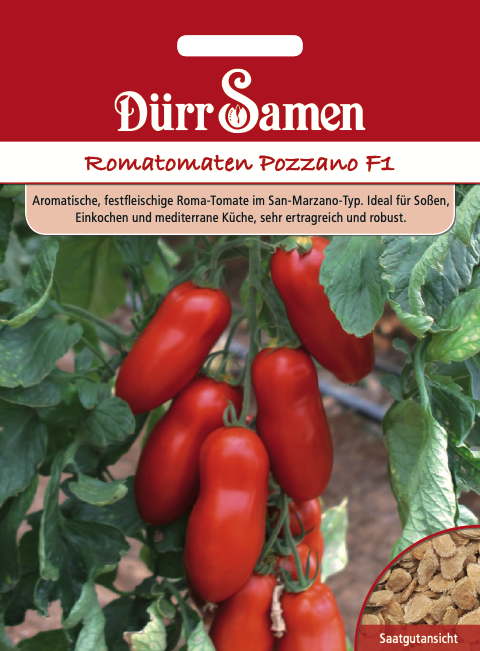 Roma-Tomaten Pozzano F1 - Dürr Samen Webshop
